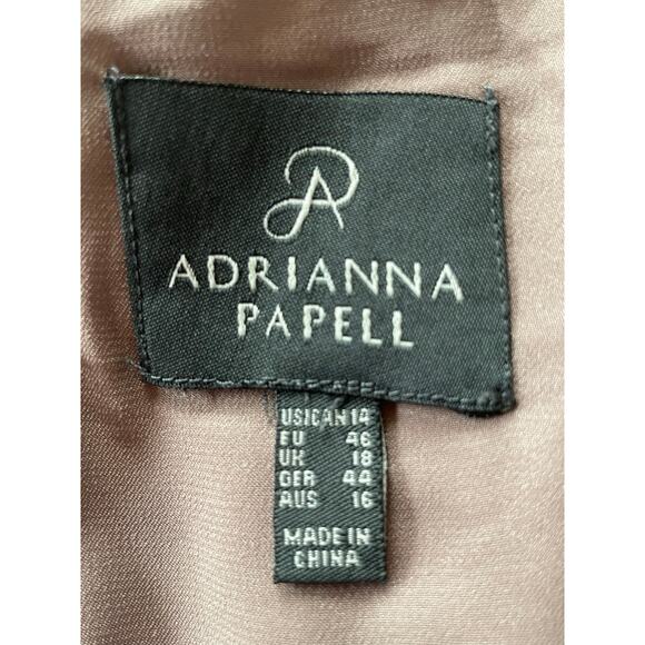 Adrianna Papell Lace & Sequined Sleeveless Sheath Dress Sz 14 Cocktail Prom Glam - Picture 7 of 9